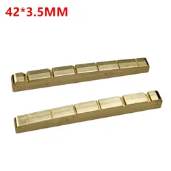 1 Piece Solid Brass Metal Electric Guitar Nut 42*3.5mm for ST TL Style Electric Guitar