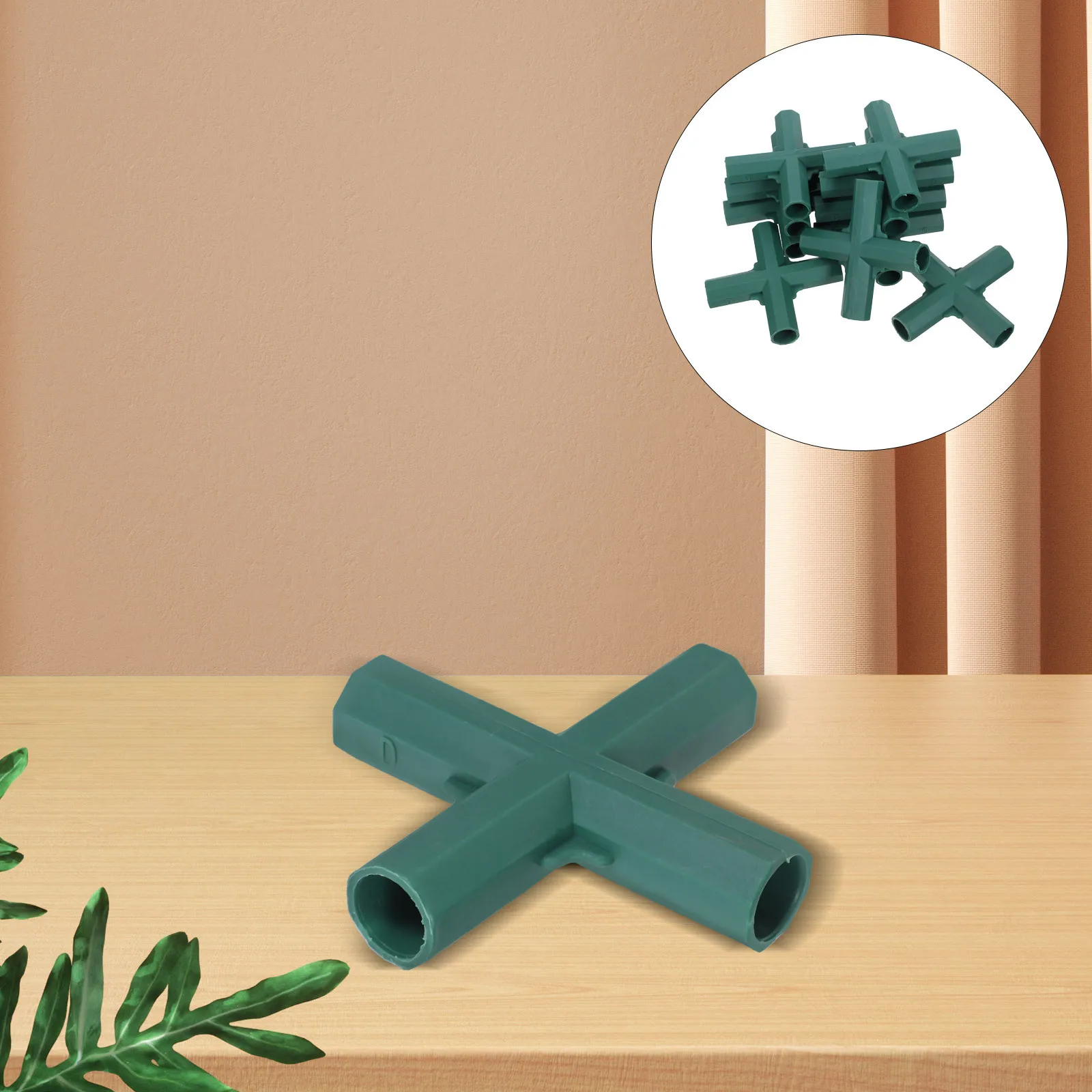 

10Pcs 16mm PVC Cross Connector Weather Resistant Four Way Pipe Joints for DIY Garden Frames and Irrigation Networks