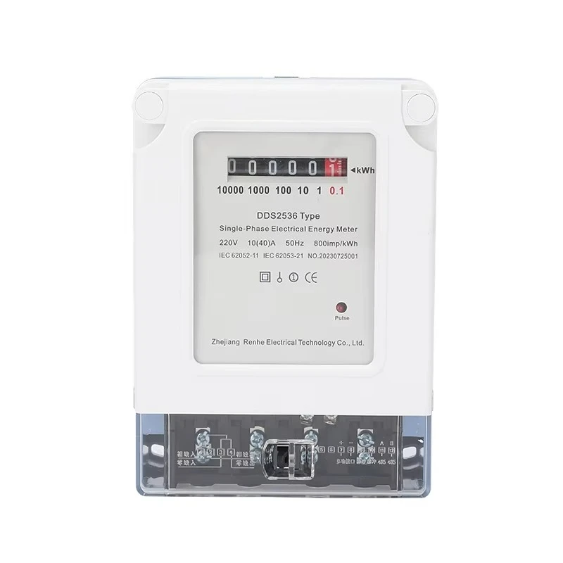 DDS2536 40A Electrical Wall-Mounted Digital Energy Meter Single-Phase 220V 380V Multi-Function DC AC Electronic Meter