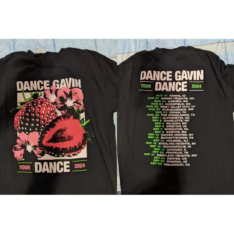 

Двусторонняя футболка Dance Gavin BAND 2024, размер S 5XL TT369