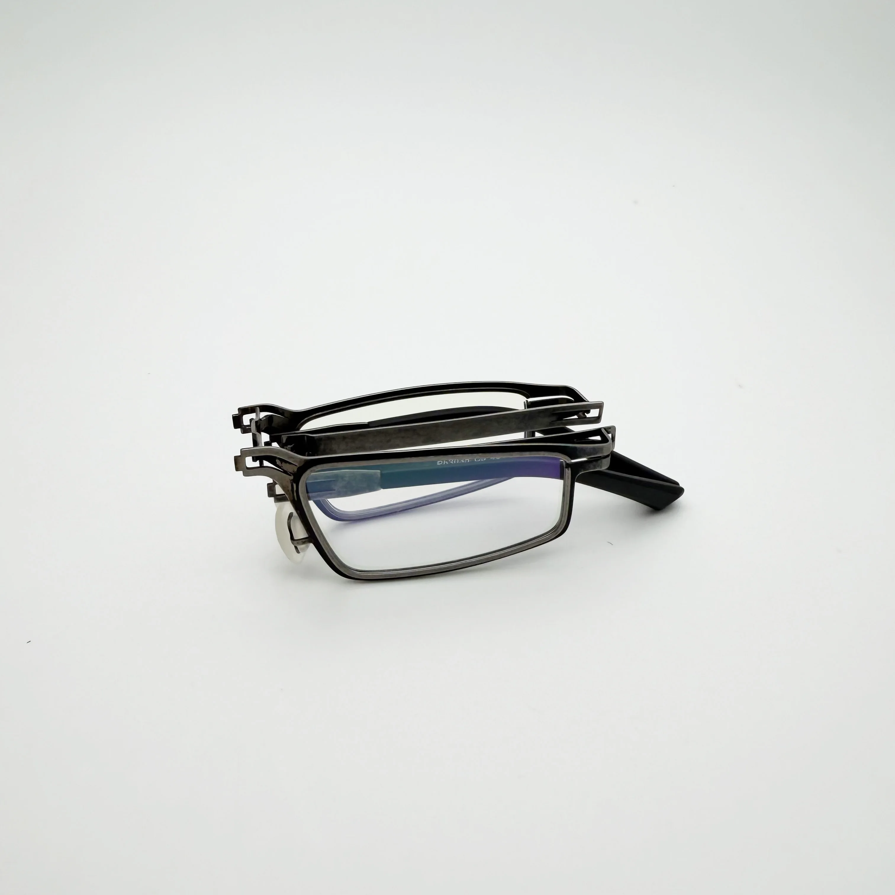 Vintage Retro Folding Eyeglasses Frames Stainless Steel Material Distressed Finish Men Prescription Eyeglasses Ph3035|Belight