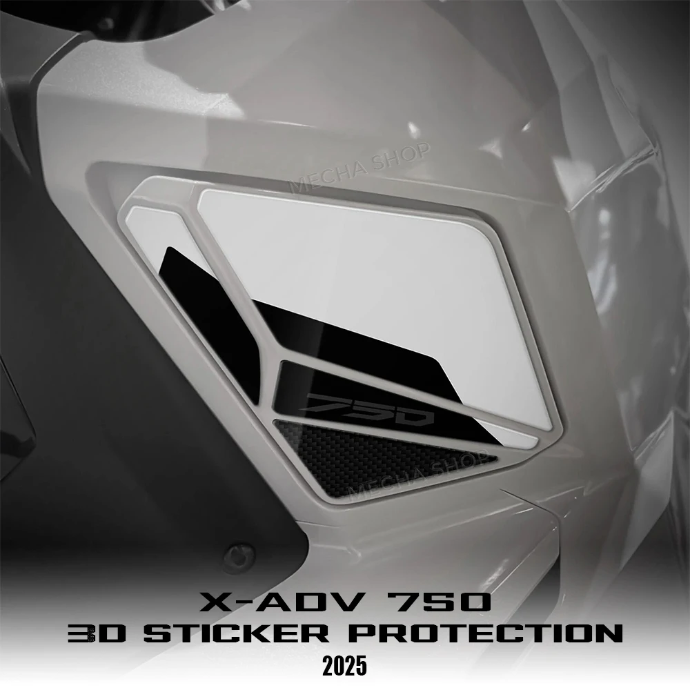 

Tank Side 3D Stickers Adhesives For X-ADV 750 2025 XADV 750 Graph Black
