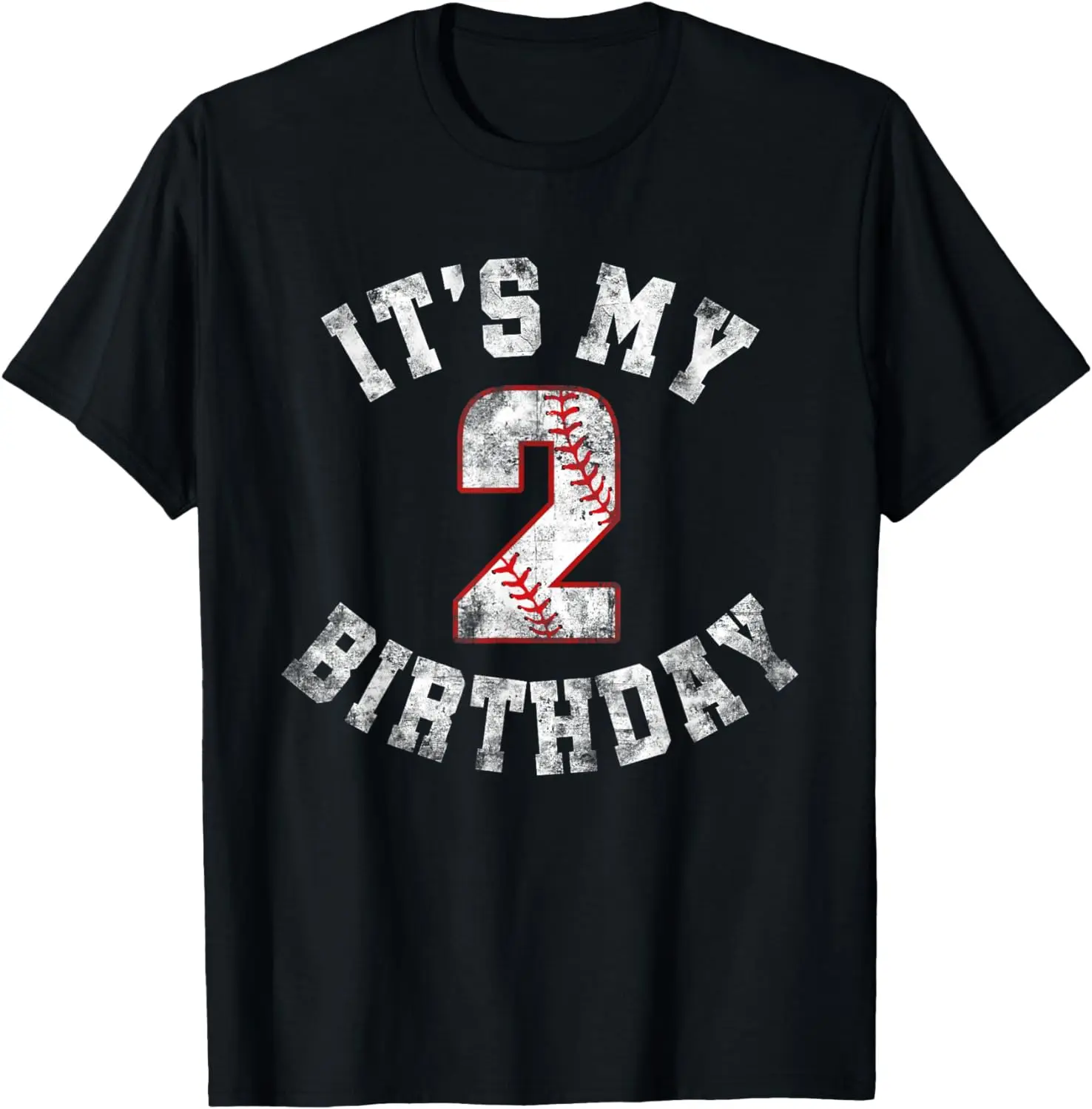 

It's My 2nd Birthday Boy 2 Year Old Baseball Player Kids T-Shirt