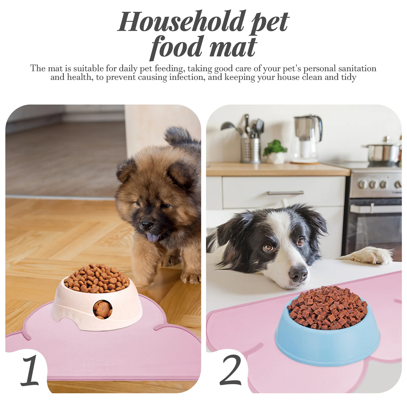 

Alasum Cloud Silicone Pet Placemat Dog Feeding Mat Household Waterproof Food Pad