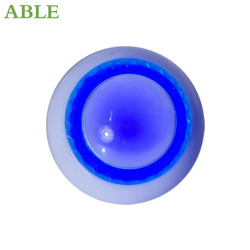 1Pcs Arcade Game Push Button 60MM Convex Button Blue Diamond Bezel Contains Bracket Nut Bulb For Arcade Machine DIY Joystick