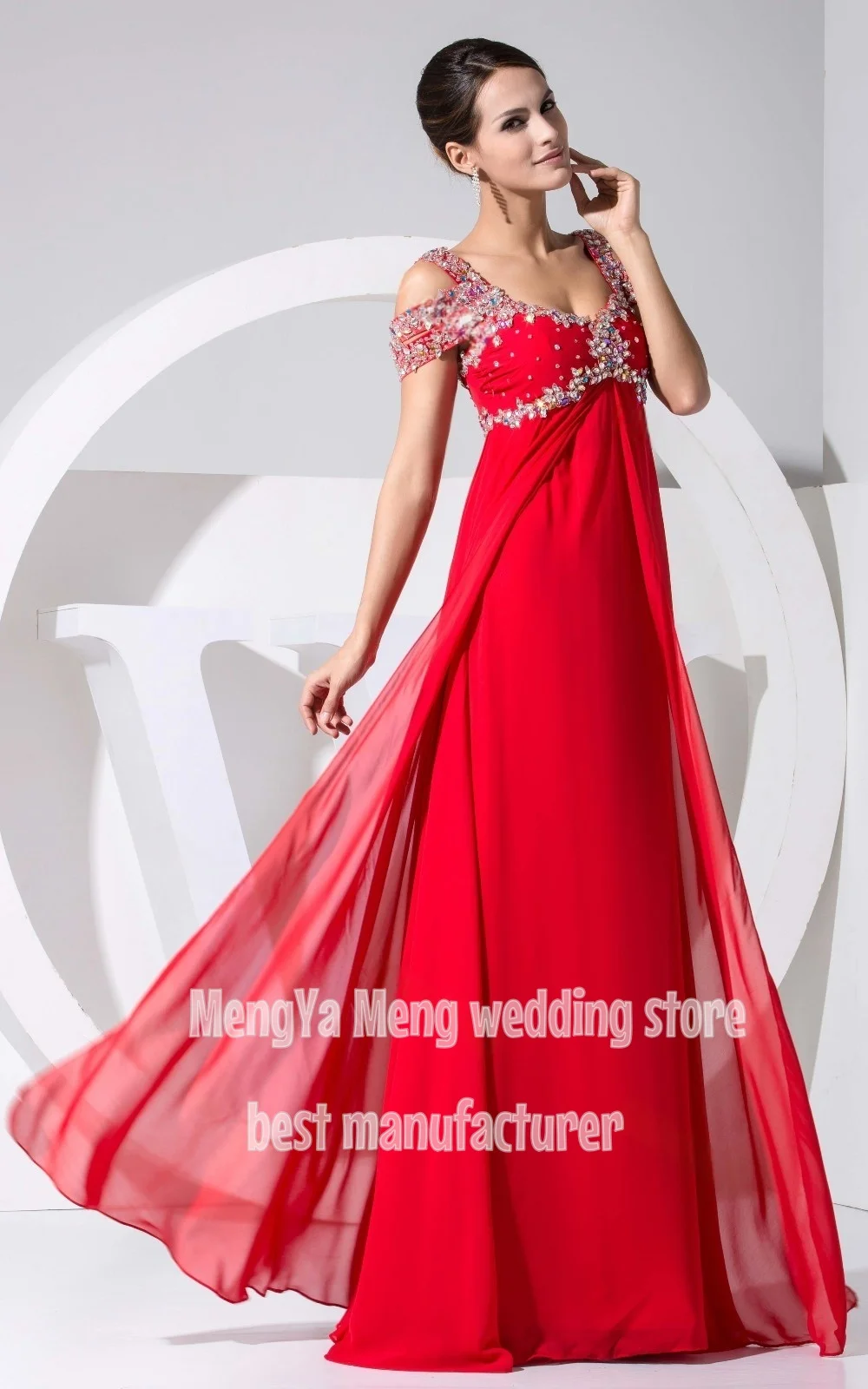 ZHUISHU Elegante Chiffon A Line Abito da sera lungo Appliques Perline Abiti da ballo per feste Occasioni formali personalizzate Robe De Soirée