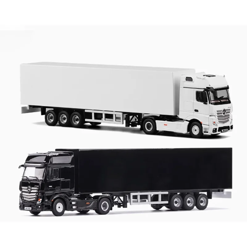 Perka Diecast 1/64 Scale Container Truck Engineering Transport Pallet truck Express Delivery Vehicle Alloy Simulation Car Model