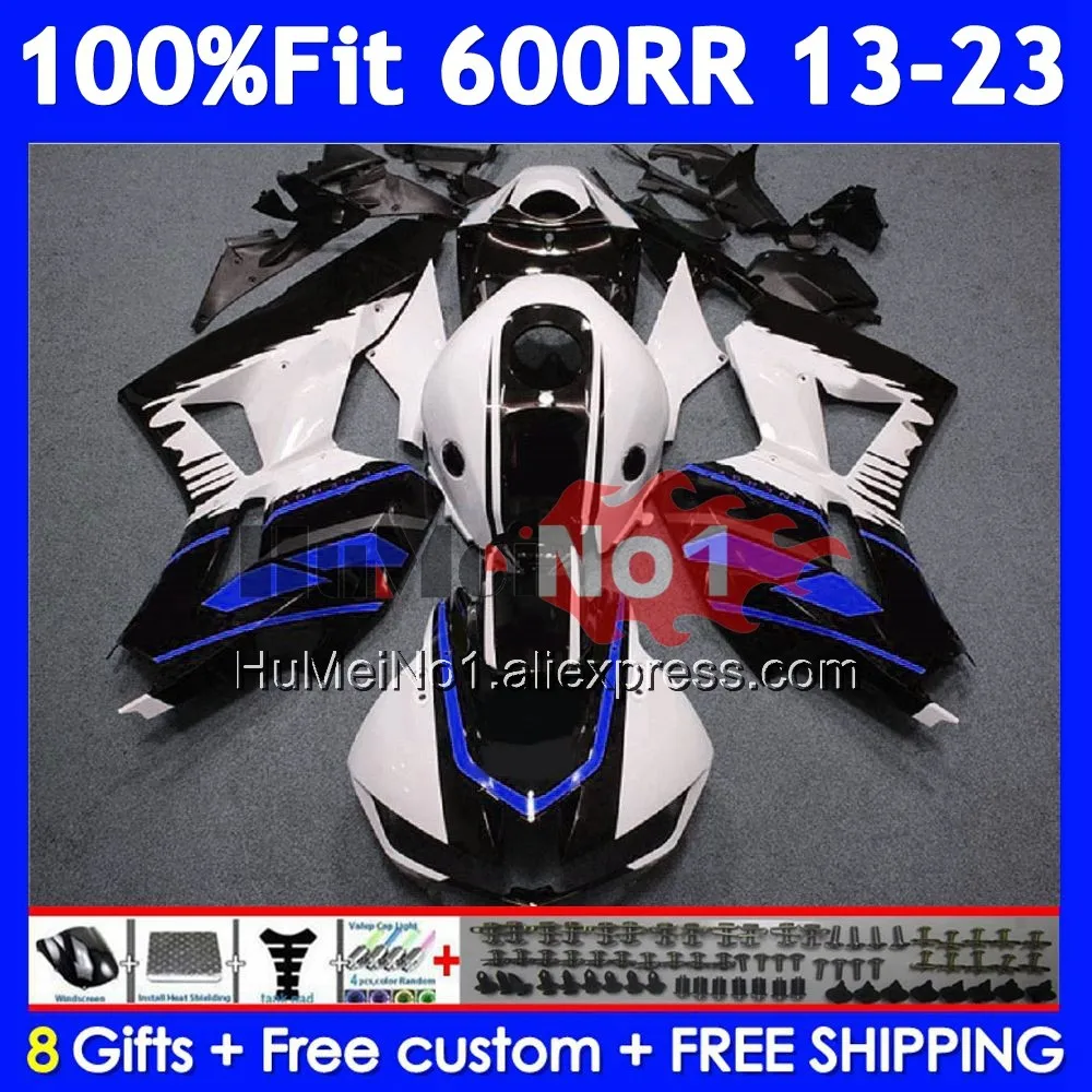 Body For HONDA CBR600 CBR 600RR 600 RR CC 32No.133 CBR600RR F5 13 14 15 16 17 2018 2019 2020 2021 2022 2023 Fairing White blue