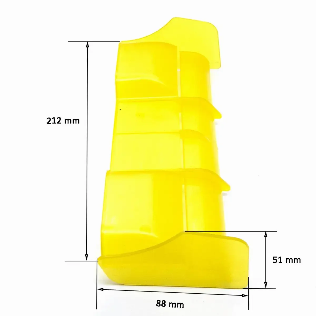 Aile arrière en plastique 213x95x51mm pour camion de course tout-terrain, décoration durable pour voiture RC Bumosquito 1/8