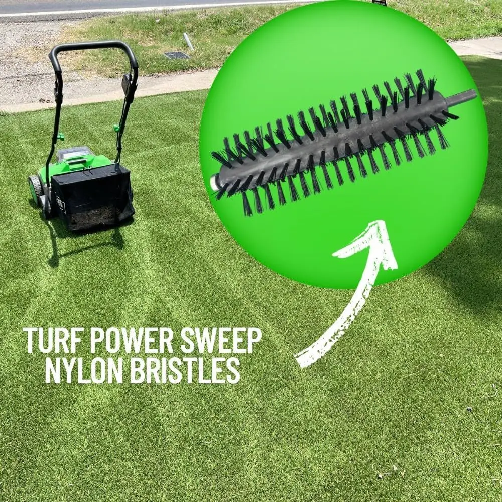 Wireless Battery-Operated Turf Cleaner for Synthetic Lawns