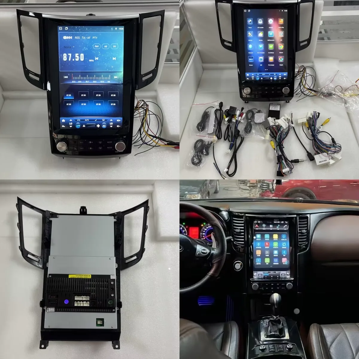 12.1 "لإنفينيتي FX35 FX37 FX50 QX70 2009-2016 أندرويد 14 راديو السيارة الوسائط المتعددة مشغل فيديو بلوتوث لتحديد المواقع والملاحة Carplay