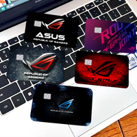 ASUS ROG Republic Of Gamers Logo Game Game Anime Sticker Film Skin Cover Case For Small Large Debit Credit Card Front Side