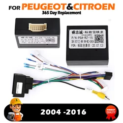 CANBUS Decoder Box Car Quad Lock Cable Adapter for Peugeot 208 2008 3008 308 307 Citroen C4 C3 16 Pin to Quadlock Wiring Harne