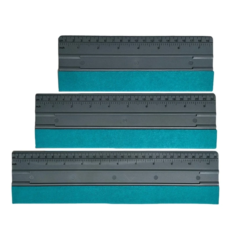 

Multiple Use Felt Squeegee with Scale Ruler Efficient Felt Squeegee with Scale for Car Wrap & Window Tint Application