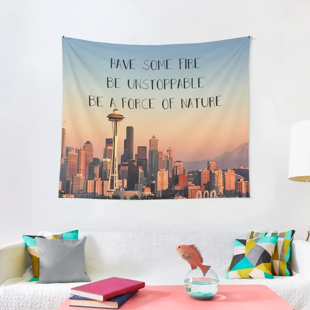 

have some fire, be unstoppable, be a force of nature Tapestry Decor For Bedroom Decorations For Room Tapestry