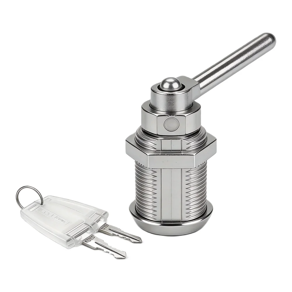Zinc Alloy 3 Tier Management Cabinet Lock With Quick Core Change For Office File Drawer Security Device Silver