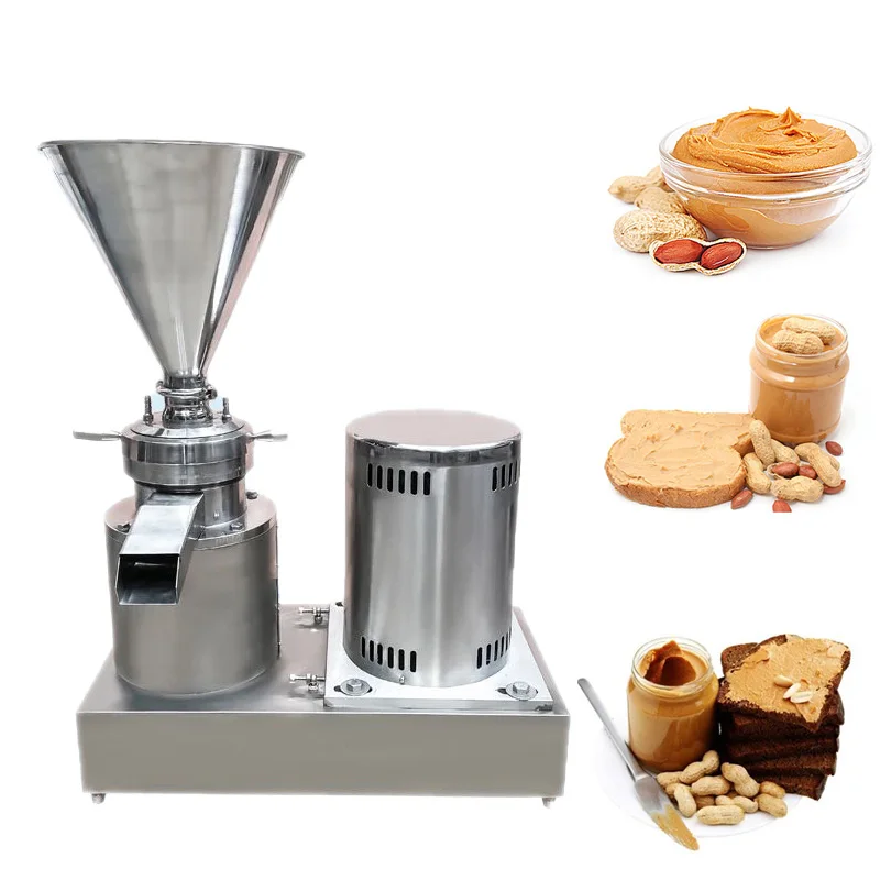 Commercial Automatic Sesame Paste Nut Fruit Vegetable Peanut Butter Colloid Mill Machine