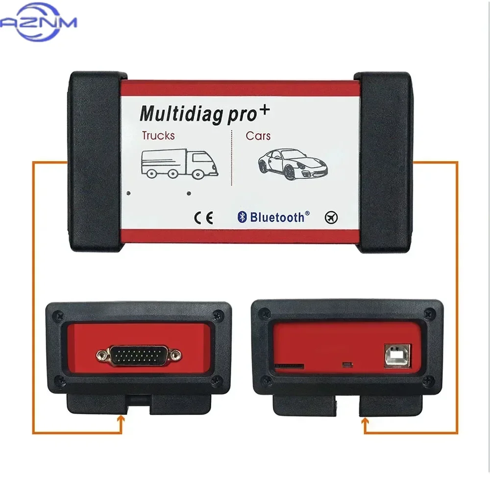 Multidiag Pro Plus V3.0 VCI NEC 9241A For Car Truck ODB2 Scanner Diagnostic Tool Autocom Delphis Ds150e Single Board 2024 2025