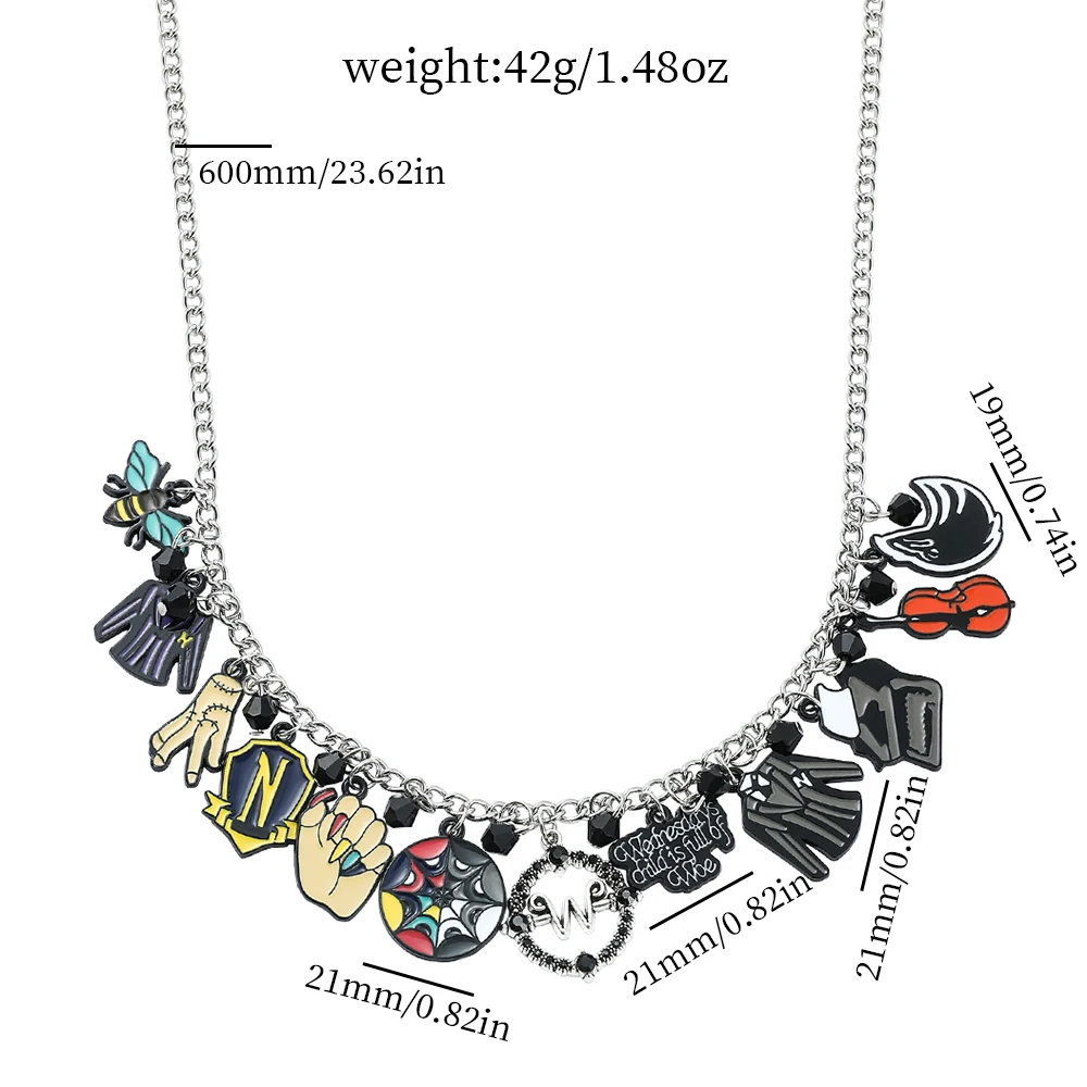 TV Periphery Colorful Necklace Fashion Personality Pendant Jewelry Accessory for Friends Holiday Gifts view 2