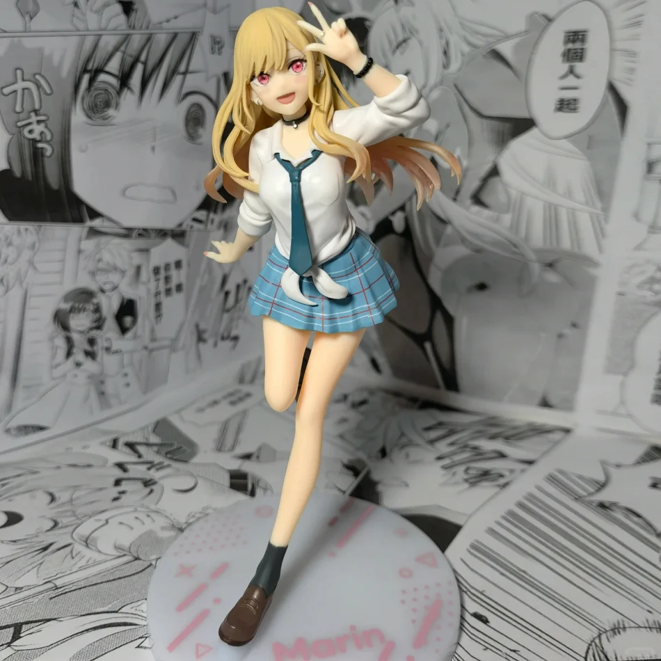 18 سنتيمتر بلدي اللباس حبيبي أنيمي الشكل الأسود خادمة الزي كيتاجاوا مارين عمل الشكل Shizuku كورو تمثال جمع لعبة مجسمة #3