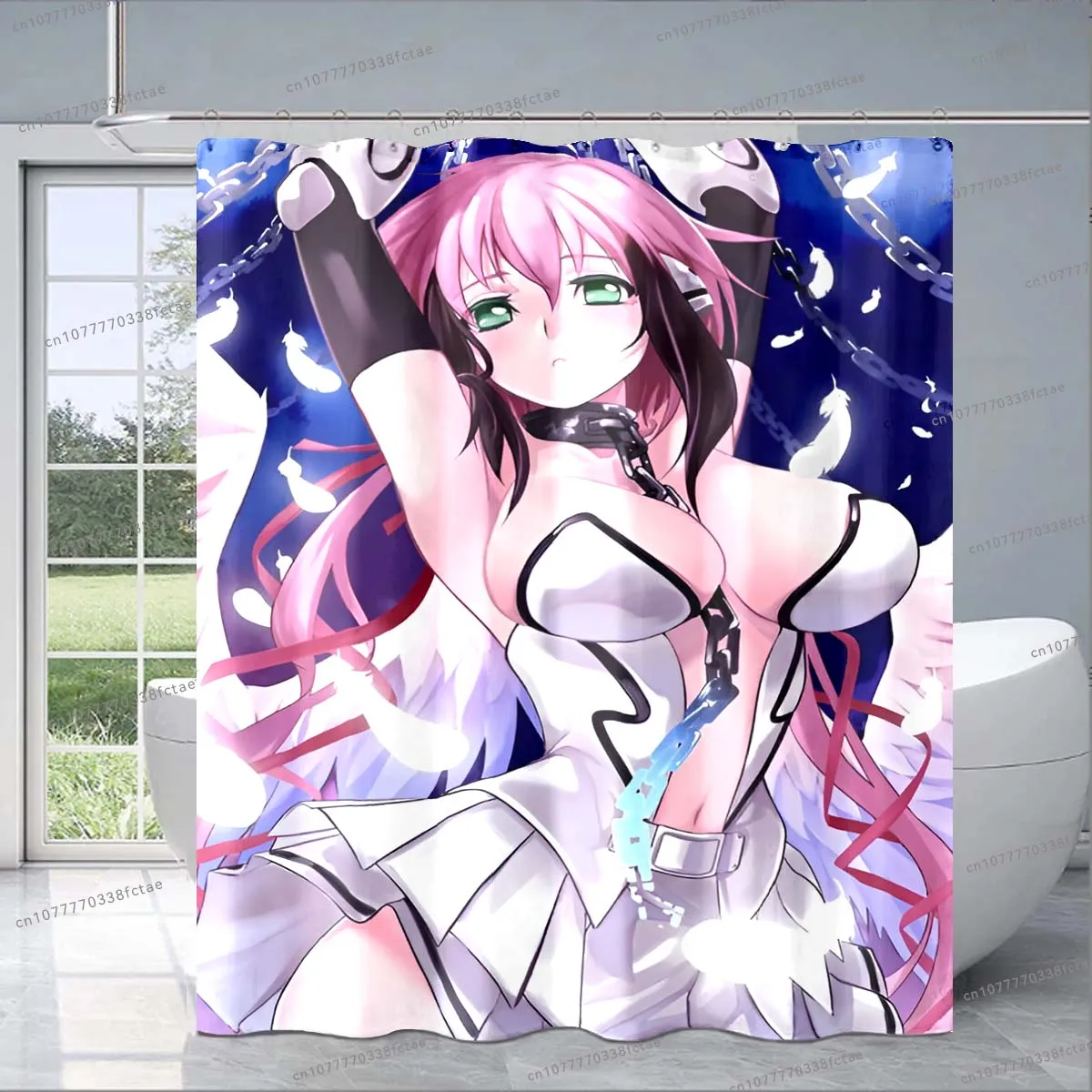 Японская шторка для душа в стиле аниме для старшей школы D×D, занавеска для душа с мультяшными персонажами аниме, модное украшение для ванной комнаты для взрослых