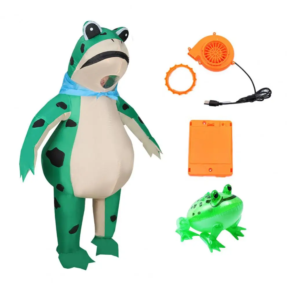 

Надувной костюм лягушки 2022, забавный костюм лягушки для взрослых, надувной костюм лягушки с насосом, комбинезон лягушки на Рождество и Хэллоуин, ролевые игры