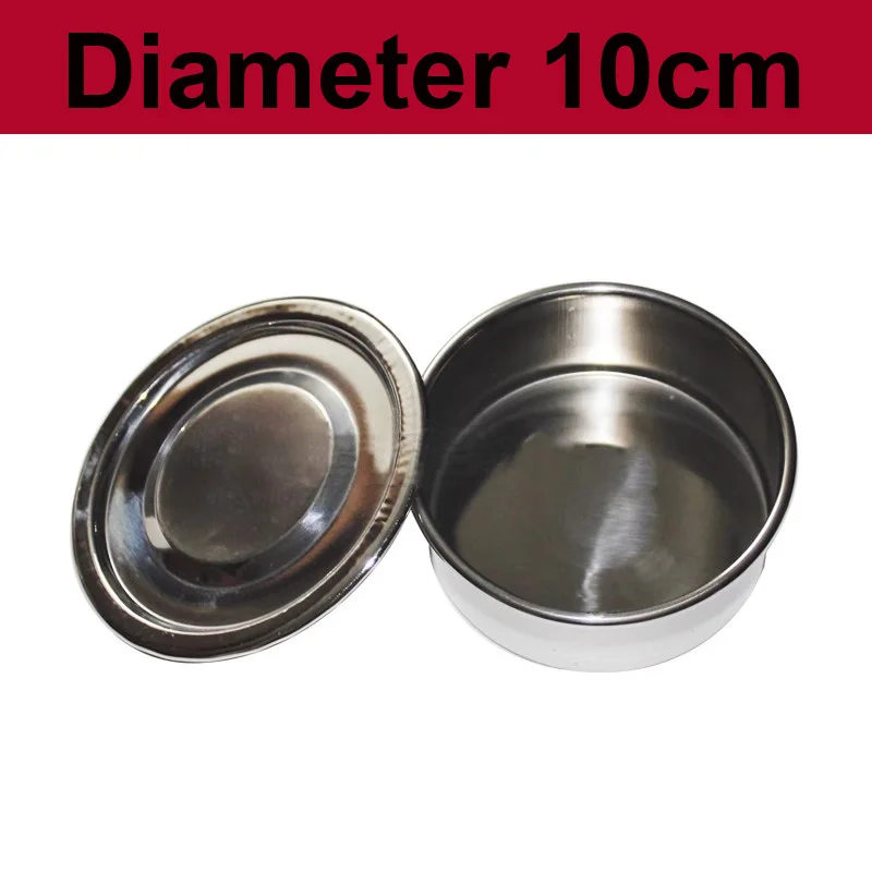 Diam 10cm Test Sieve Laboratory Standard Sampling Inspection Pharmacopeia Sieve Lid+Bottom 304 SUS Filter Mesh Chroming Frame