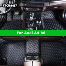 FTCHAAER Custom Car Floor Mats For Audi A4 B6 2000-2004 Auto Carpets Foot Coche Accessorie