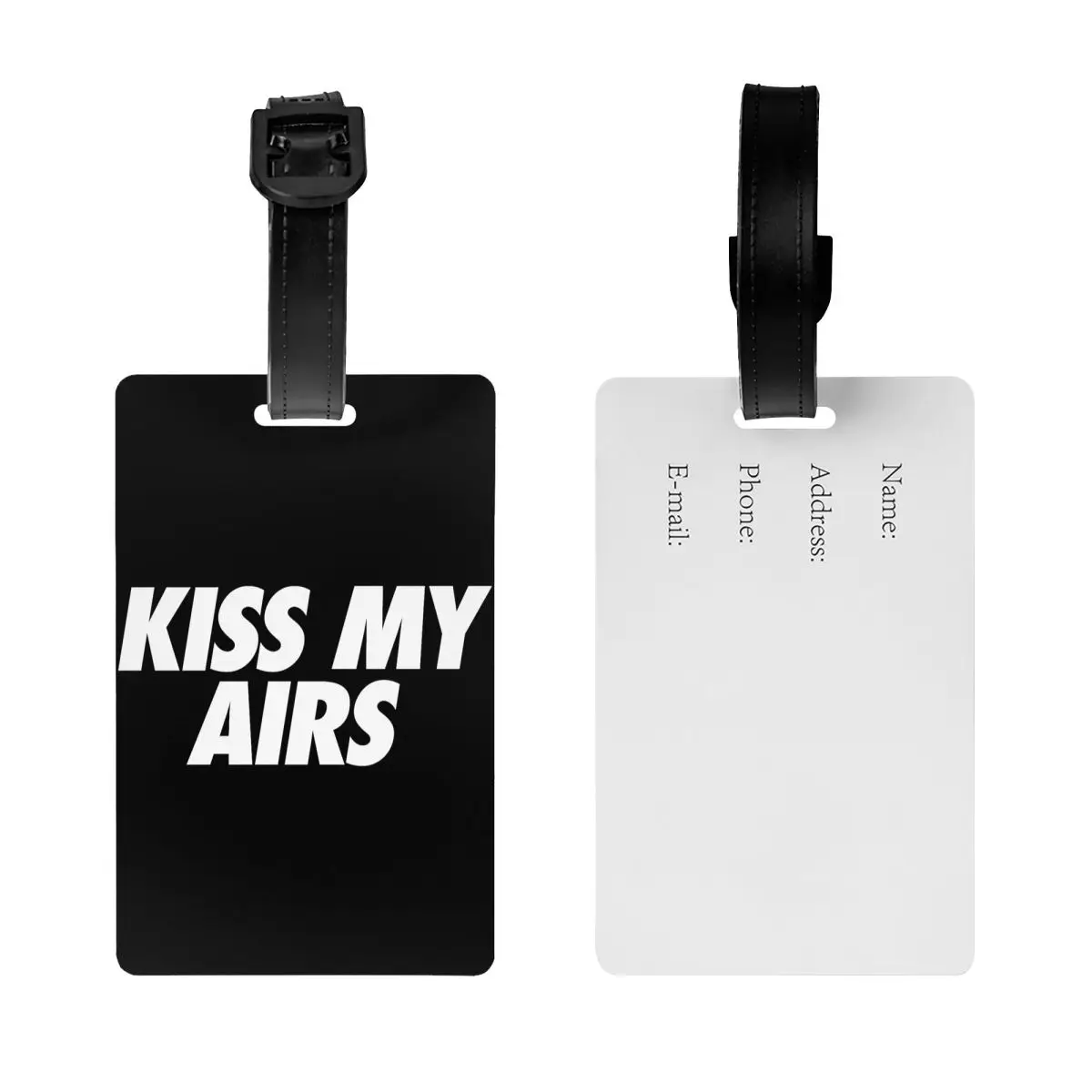 Kiss My Airs Luggage Tag Travel Bag Suitcase Privacy Cover ID Label