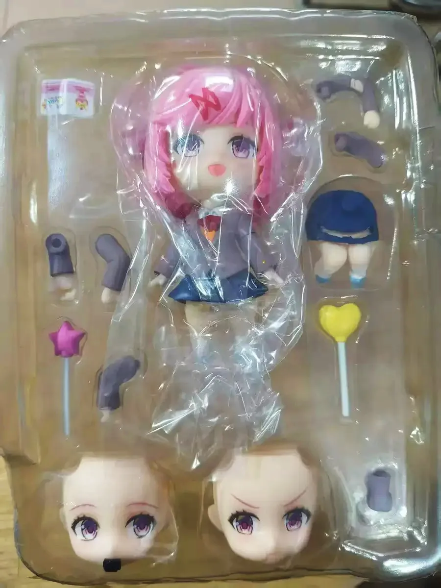 Anime Doki Doki Literature Club Q Version #2283 Yuri #1817 Monika #2250 Sayori #2077 Natsuki Action Figures Models Decor Gifts