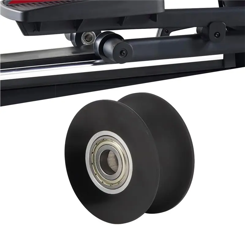 B48B-Elliptical Quiet Roller Wheel Quiet Polyurethane Plastic Rollers Fitness Equipment