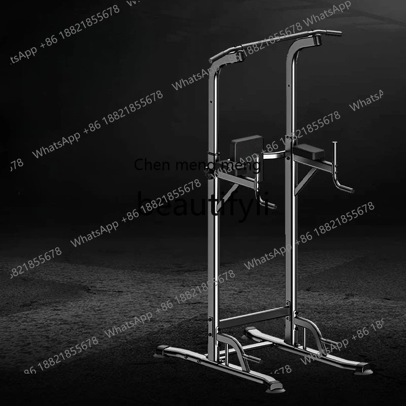 

Pull-Up Bar for Home Indoor Use, Single and Double Bar Training Rack, Floor-Standing Hanging Bar for Family