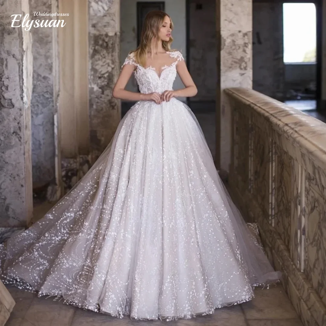 

Свадебные платья с открытой спиной по индивидуальному заказу, трапециевидные платья с короткими рукавами, кружевные мусульманские платья в Дубае, Саудовской Аравии, Израиль, свадебные платья Vestido De Novia