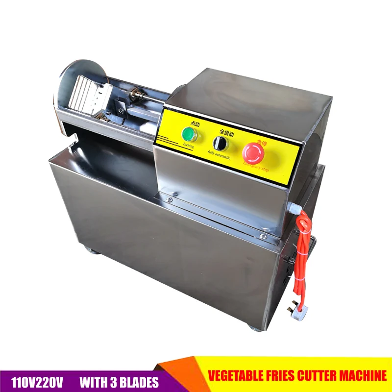 

110V 220V Potato Chips Cutting Cutter Machine Industrial Vegetable Cutter Electric Commercial French Fries Cutter Machine For Sa