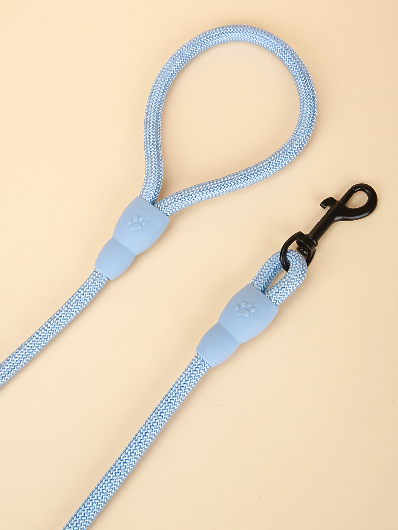 1PC Light Blue Round Rope Anti Slip Pet Cat and Dog Traction Belt Traction Rope Safety Belt