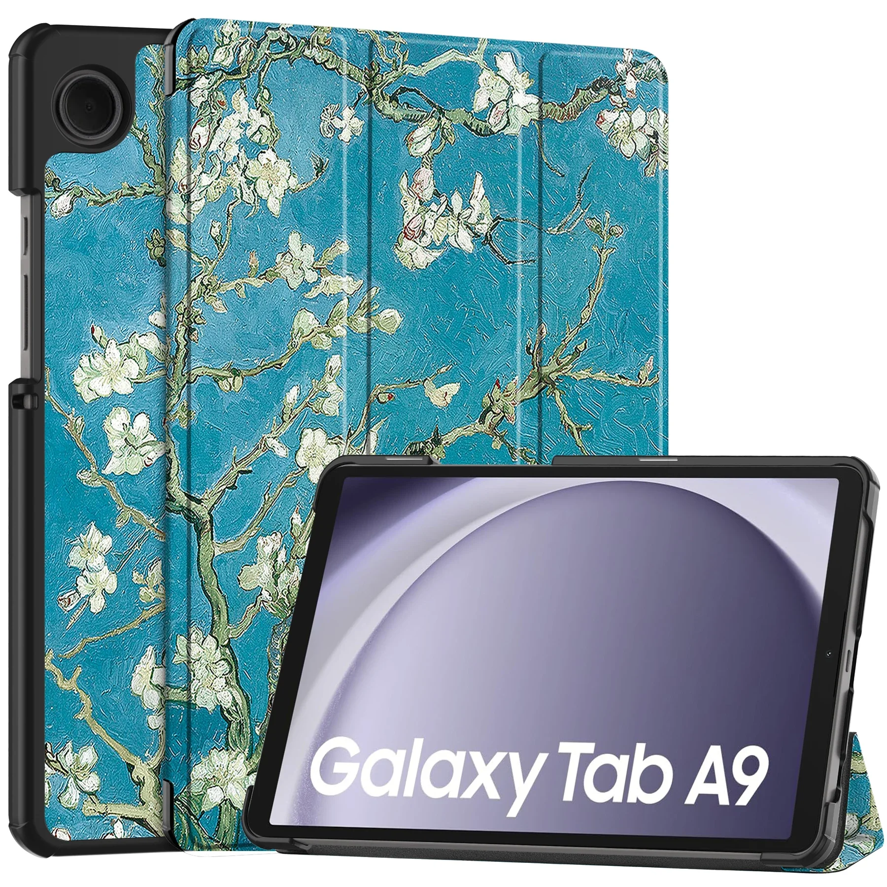 

Для Samsung Galaxy Tab A9 8,7 дюйма 2023 SM-X110 SM-X115 X117 Магнитный складной чехол из искусственной кожи с автоматическим режимом сна, чехол для планшета