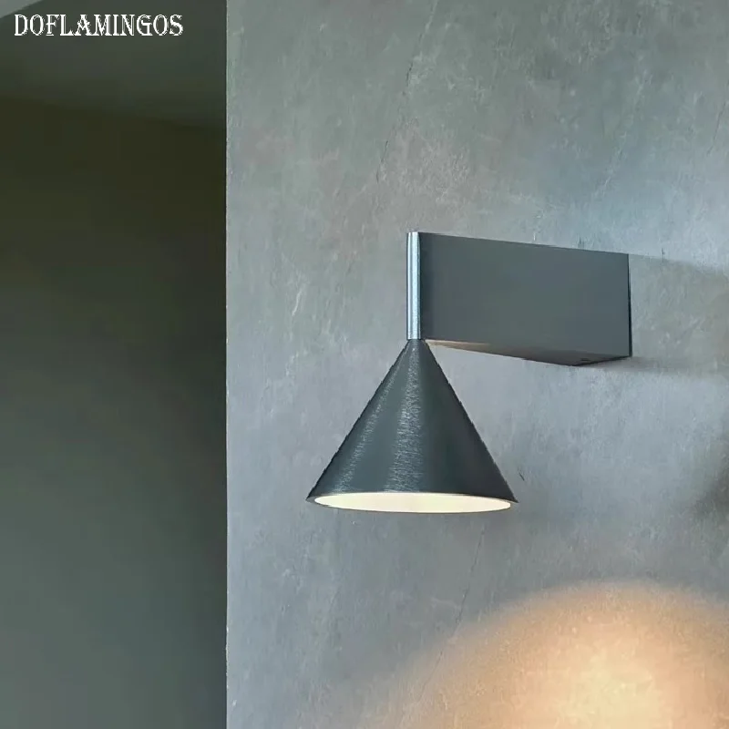 Home Decorations Interior Wall Light Cone Small 7W LED Wall Lamp Geometry Wall Mirrors Lighting Lamps