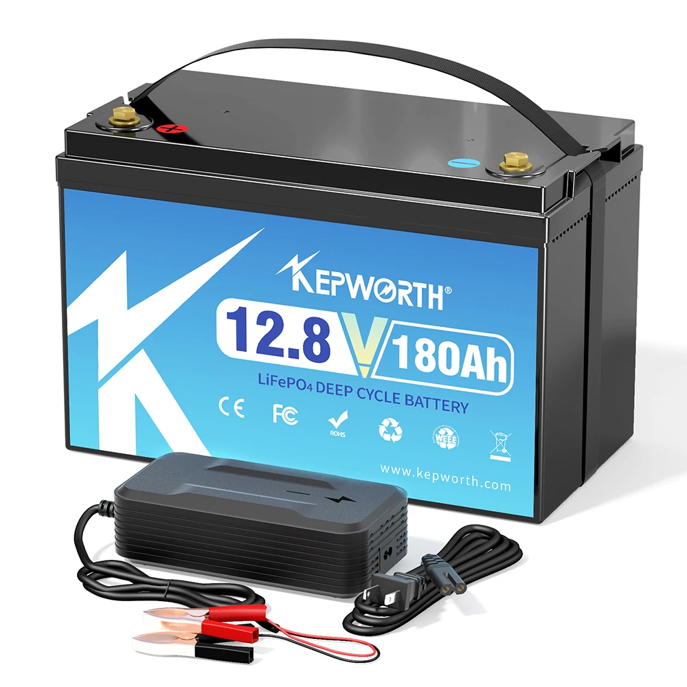 12.8V 180Ah Wholesale LiFePO4 Battery Energy Storage Pack RV Golf Cart Household Solar Backup Power Supply