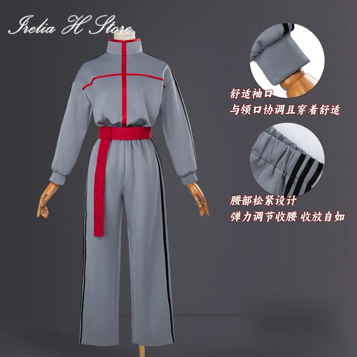 

illusional 2026 Kasane Brain Rot Cosplay Gray Anime Virtual Singer Teto Daily Casual Uniform Suit Women Halloween