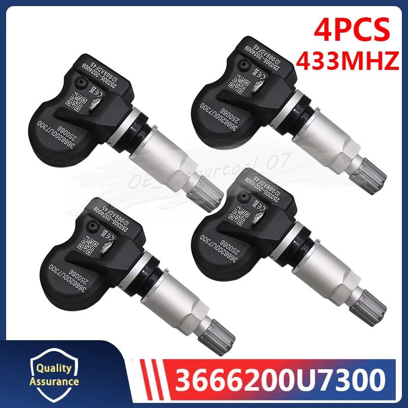 

4 шт./лот, датчик системы контроля давления в шинах 3666200U7300 для JAC X8 PLUS T8 HUNTER EV Sehol A5 JiaYue A5 TPMS 433 МГц
