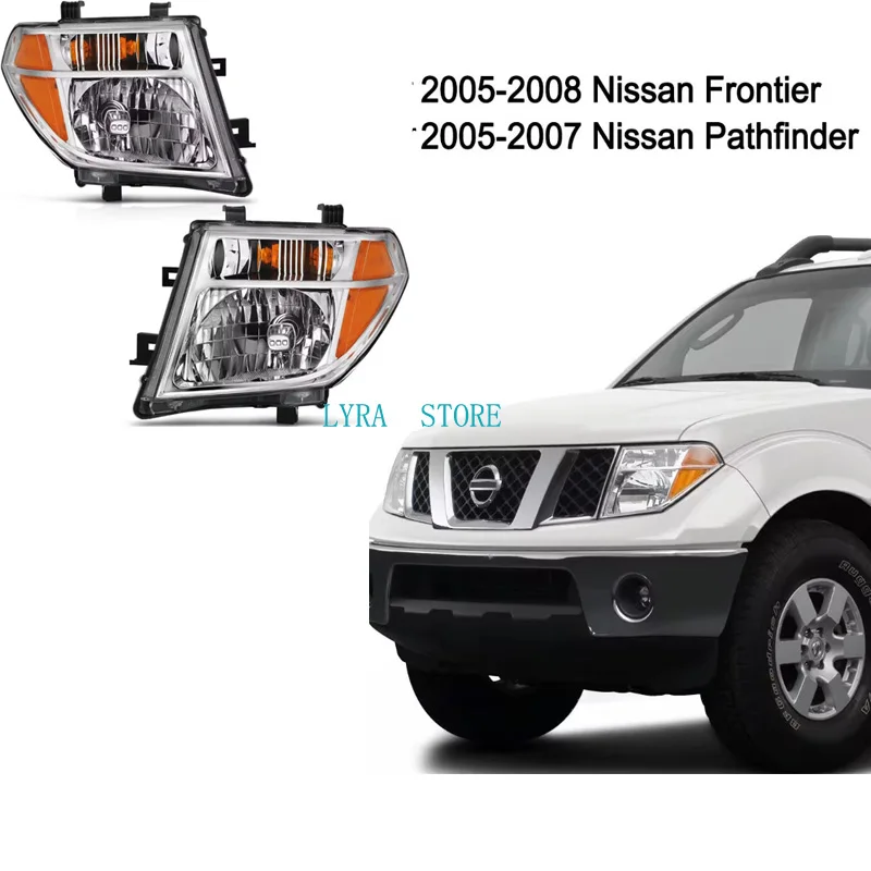 1 PCS  front head lamp NO BULB FIT for nissan navara np300 Pathfinder 2005-2007 D40 frontier 2008