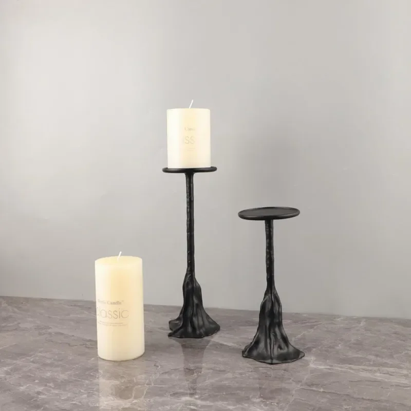 Home Decoration，candle Holders， Wedding Centerpieces for Tables， Living Room Desktop Resin Candle Holder Decoration，2 Pieces