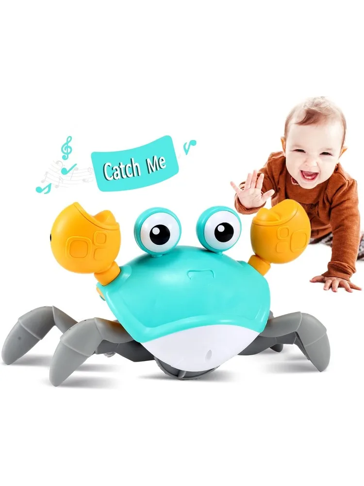 Control Future Crawling Crab Toy para bebé, juguete infantil para la barriga