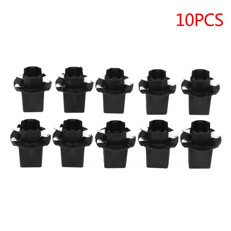 10PCS T5 B8.5D Twist Lock Plug and Play Bulb Holder Sockets For Speedometer Instrument Gauge Cluster Dash