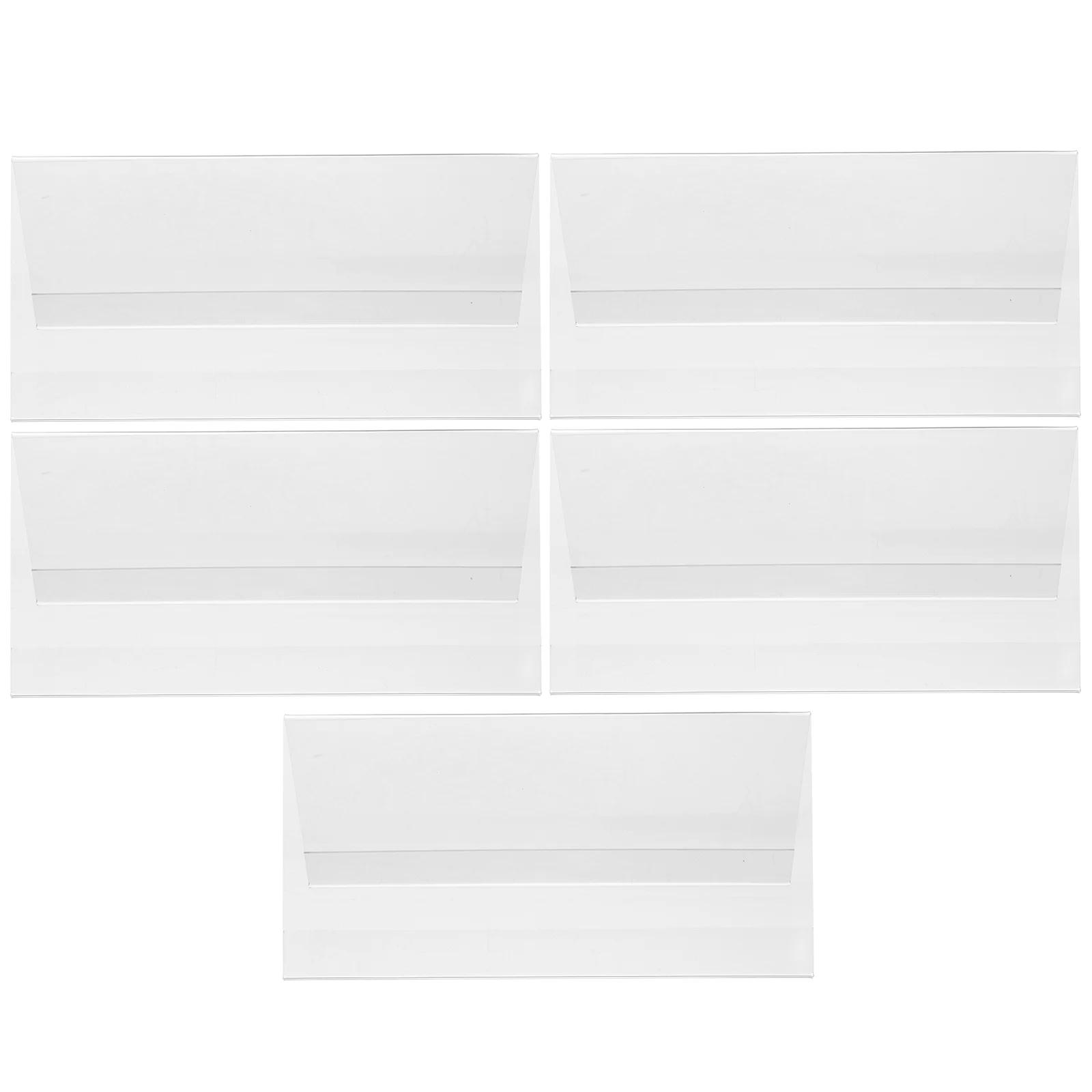 5 Pcs Table The Sign Conference Board Office Signs Card Display Stand Signage Label 1200X600X600CM Acrylic Seating Blank