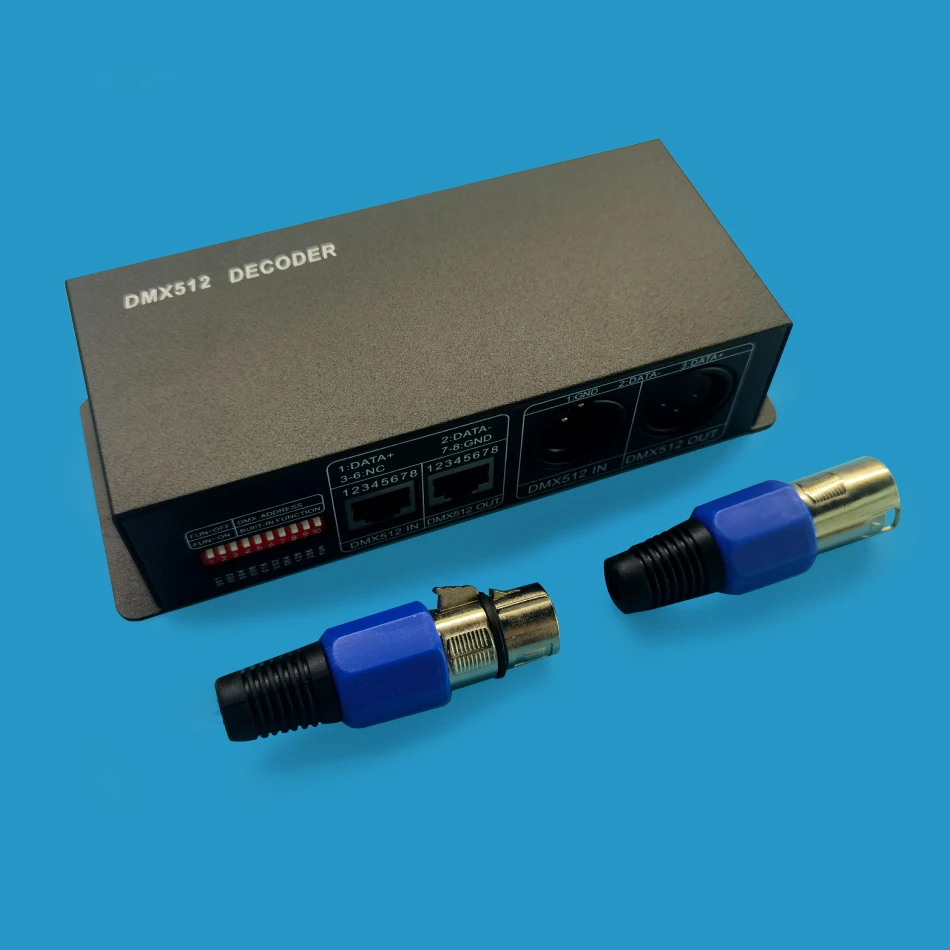 DMX Decoder RGB RGBW LED 3 channels  4CH 12A led DMX512 Decoder for RGB,led dmx decoder dmx512 controller DC12-24V