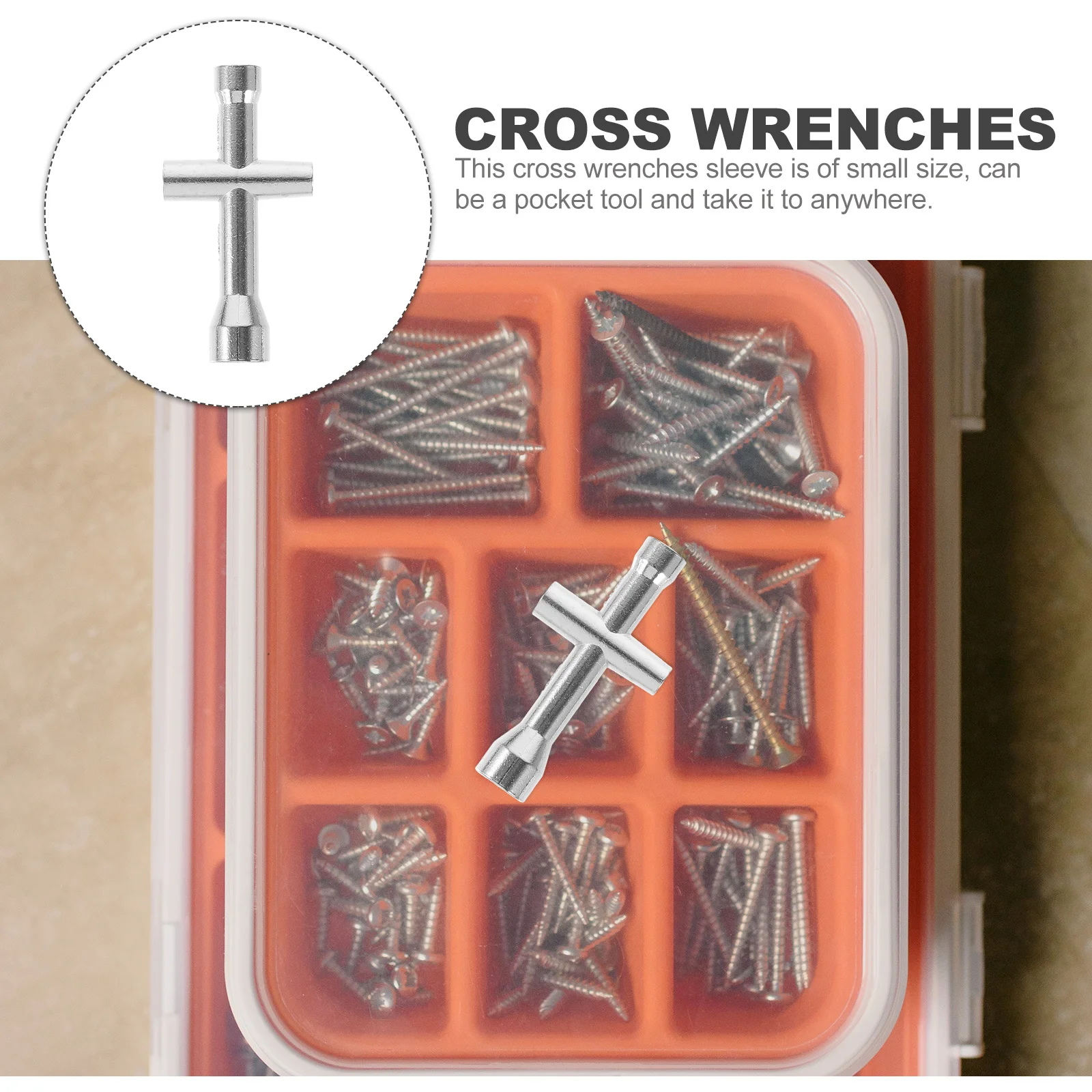 

10pcs Aluminum Alloy Cross Wrench Sleeves 2 2.5 3 4Mm For M2 M2.5 M3 M4 Nuts Pocket Socket Tool Repair Hand Tools Spanner