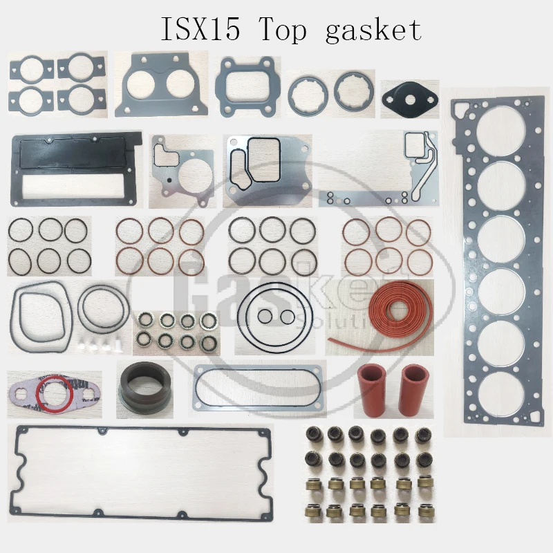 ISX15 QSX15 ENGINE Upper Engine Top gasket & LOWER GASKET For Cummins  4376104 4352145 2881767