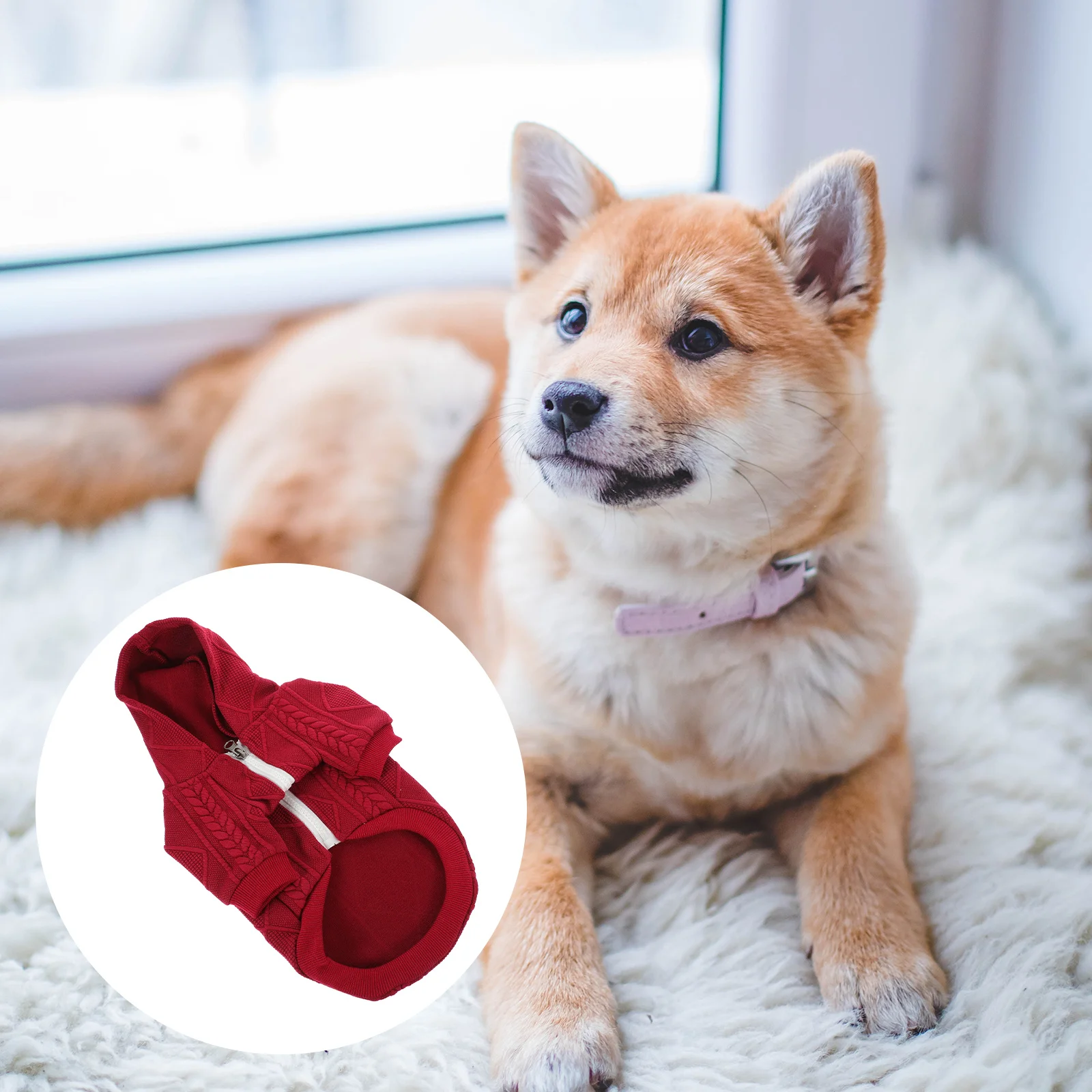 

Dog Clothes Warm Knitted Sweater Hooded Winter Pet Garment Soft Durable Costume For Small Medium Large Dogs Pet Supplies