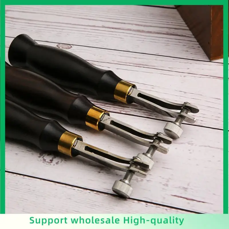 

ABSF 1.5Mm Adjustable Scriber Spacing Edger Scriber Edger Leather DIY Tool Edge Decorative Line Tool Durable Easy To Use